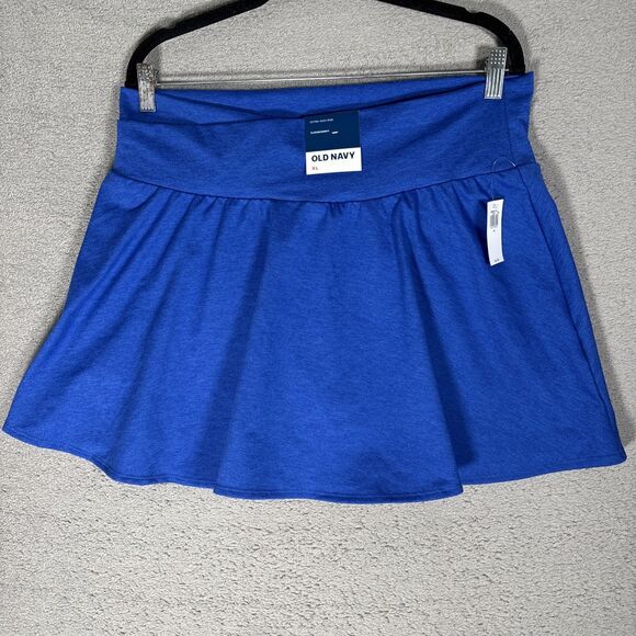 NWT Old Navy Tennis Skirt Women’s XL Cloudcomfy Extra High Rise Electric Blue - Picture 3 of 12